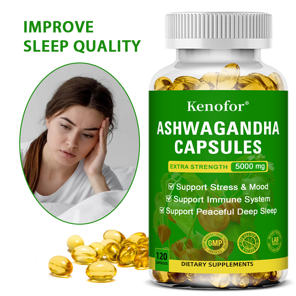 Herbal Wellness Water - Kapsułki z Kompleksem Ashwagandhy 2300mg, Mieszanka